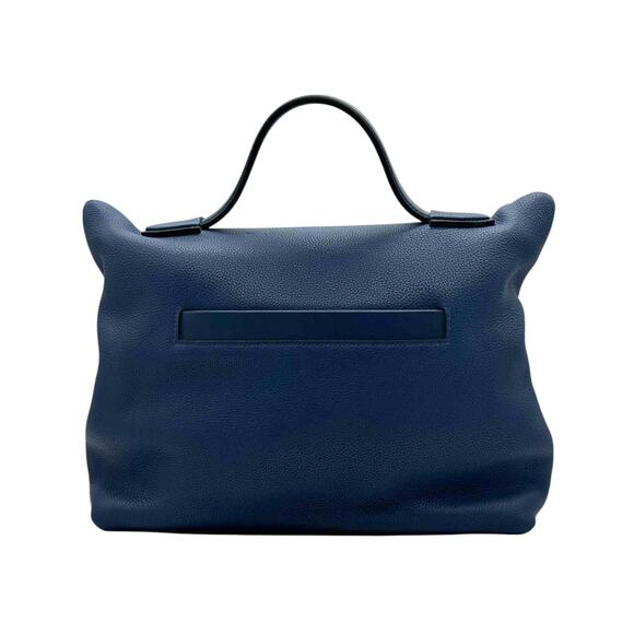 Hermès Maurice & Swift Leather 24/24 35 Top Handle Bag In Blue - Picture 2 of 5